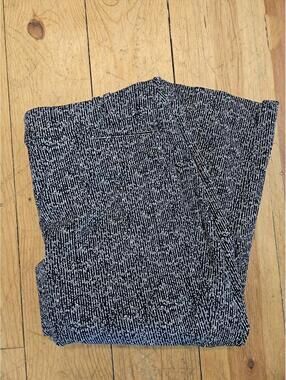 Lane Bryant "The Allie" size 20 black & white patterned cropped dress pants
